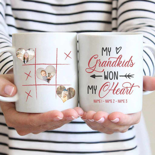 My Grandkids Won My Heart - Personalized Mother's Day Grandma Mug