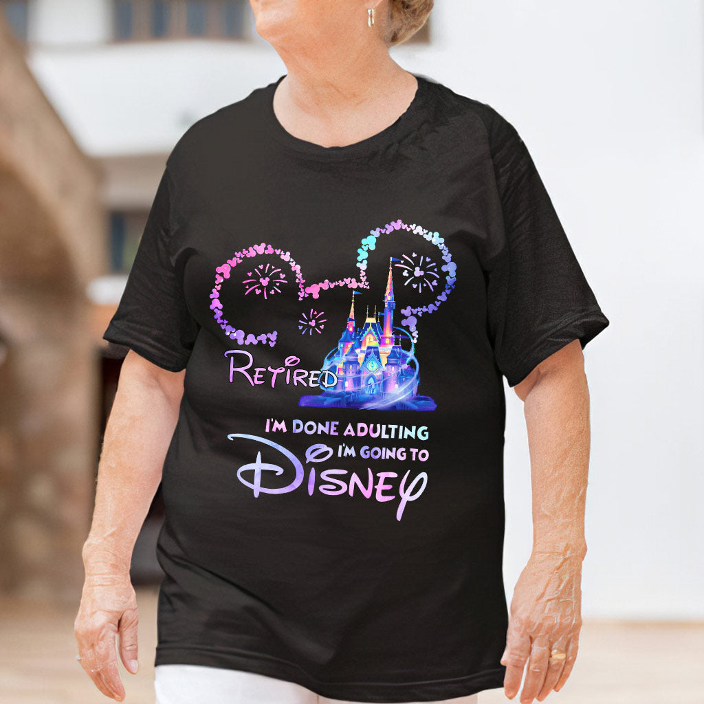 I'm Done Adulting - Personalized Mouse T-shirt and Hoodie