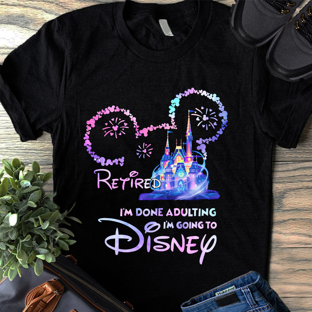 I'm Done Adulting - Personalized Mouse T-shirt and Hoodie