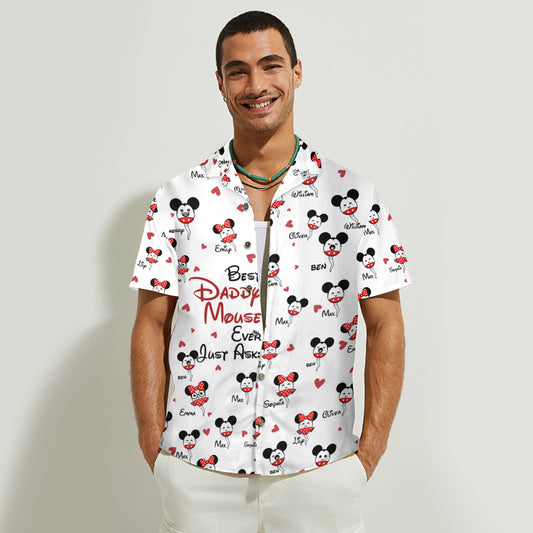 Daddy Mouse - Personalized Mouse Hawaiian Shirt