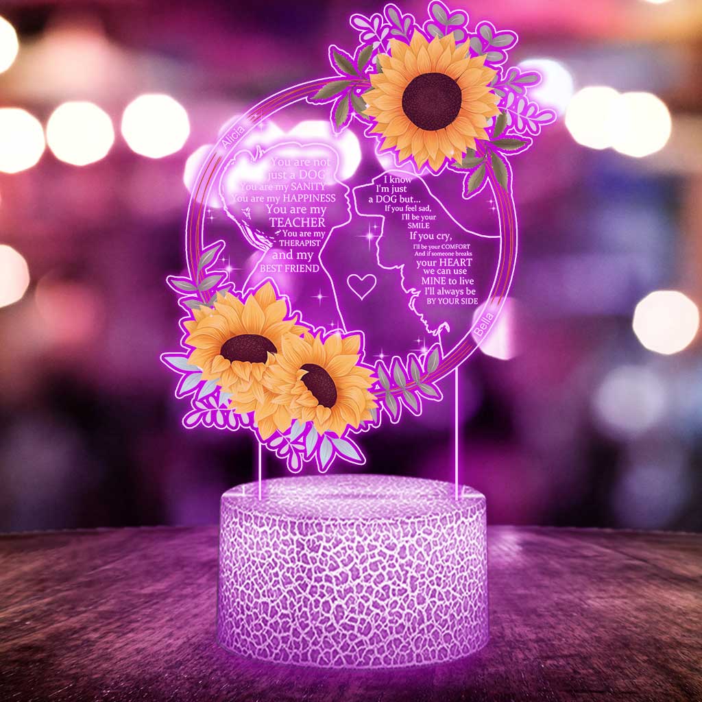 You Are Not Just A Dog - Personalized Dog Shaped Plaque Light Base