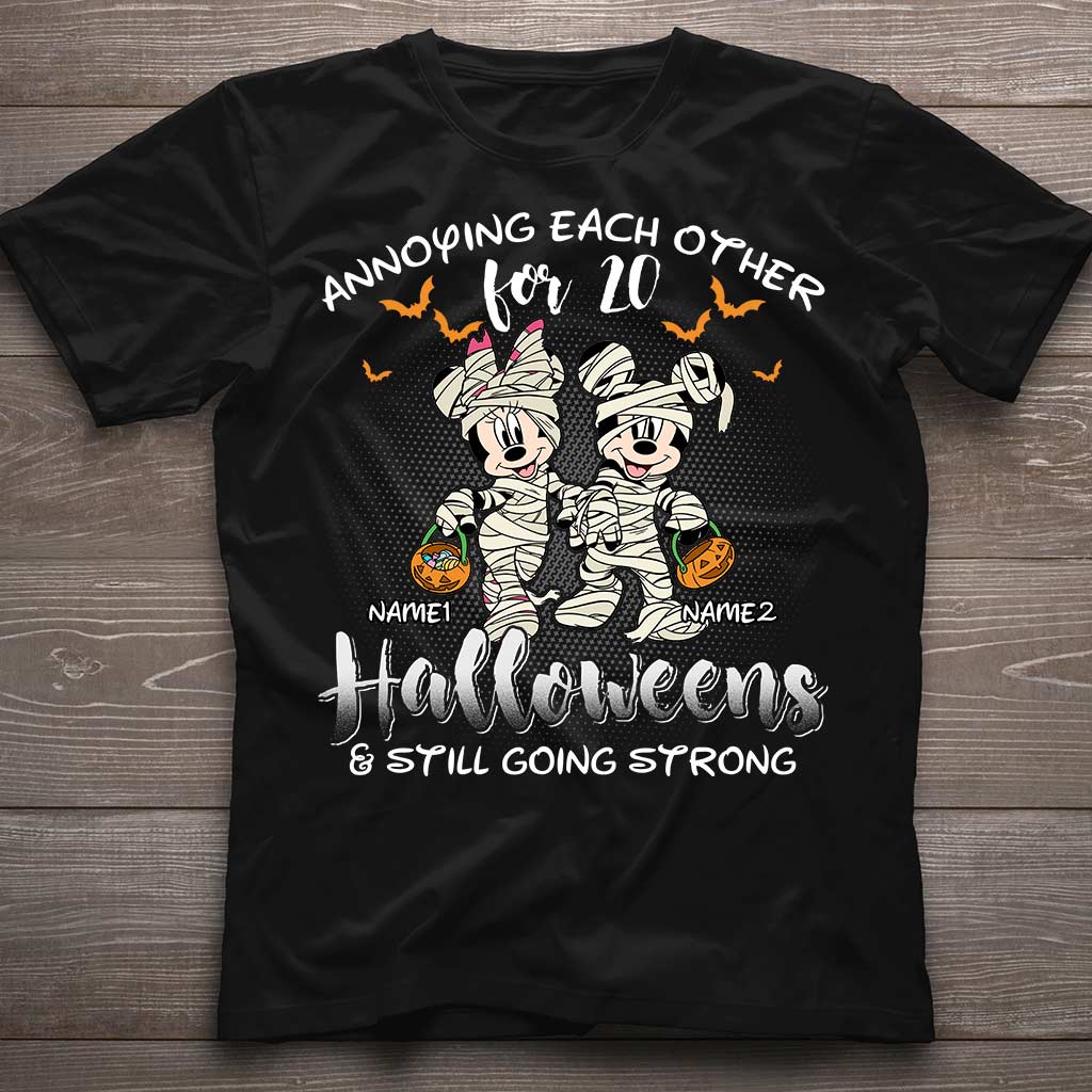 Annoying Each Other - Personalized Halloween Mouse T-shirt and Hoodie