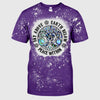 Sky Above Earth Below Triple Moon - Witch Handmade Bleached Shirts