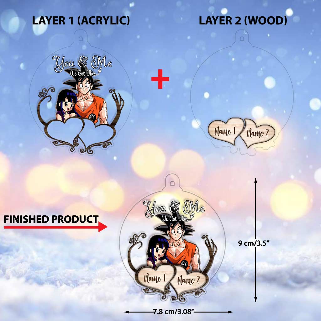 We Got This - Personalized Christmas Seven Balls Layers Mix Ornament