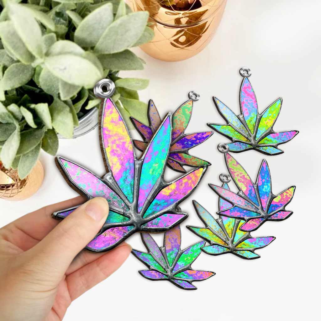 Jolly Leaf - Christmas Weed 6 Pieces Garland With 3D Pattern Print