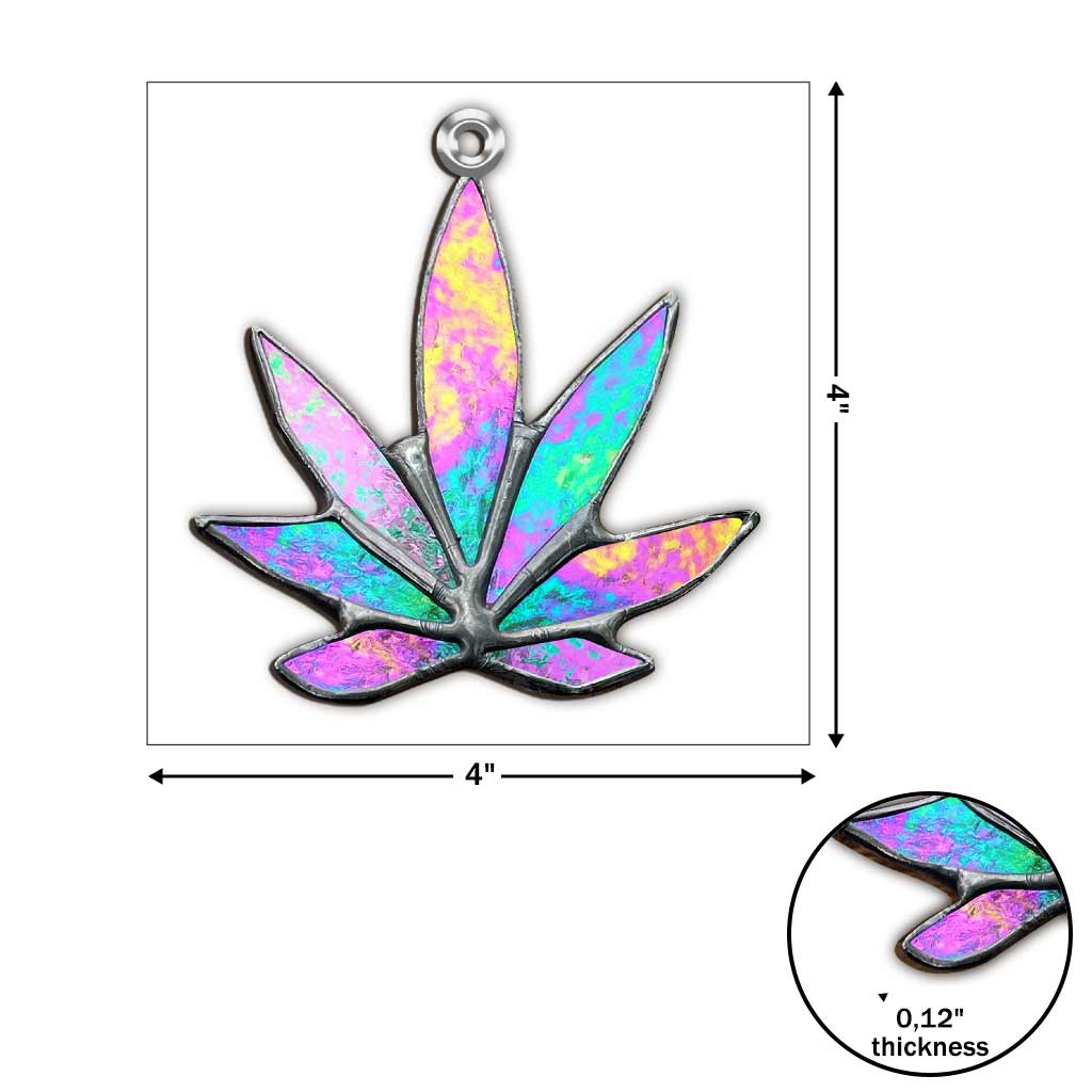 Jolly Leaf - Christmas Weed 6 Pieces Garland With 3D Pattern Print