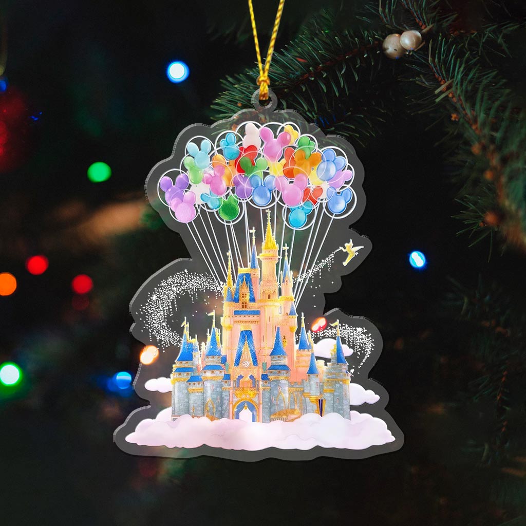 Magic Castle - Christmas Mouse Transparent Ornament