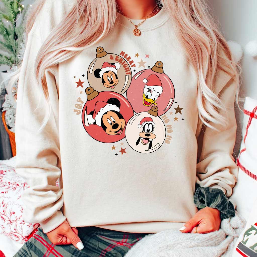 Merry Bright - Christmas Mouse T-shirt and Hoodie