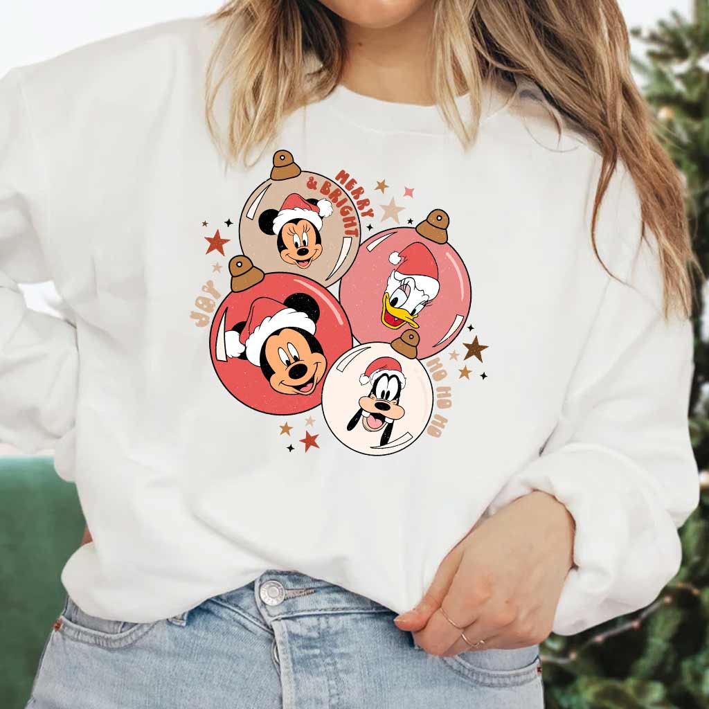 Merry Bright - Christmas Mouse T-shirt and Hoodie