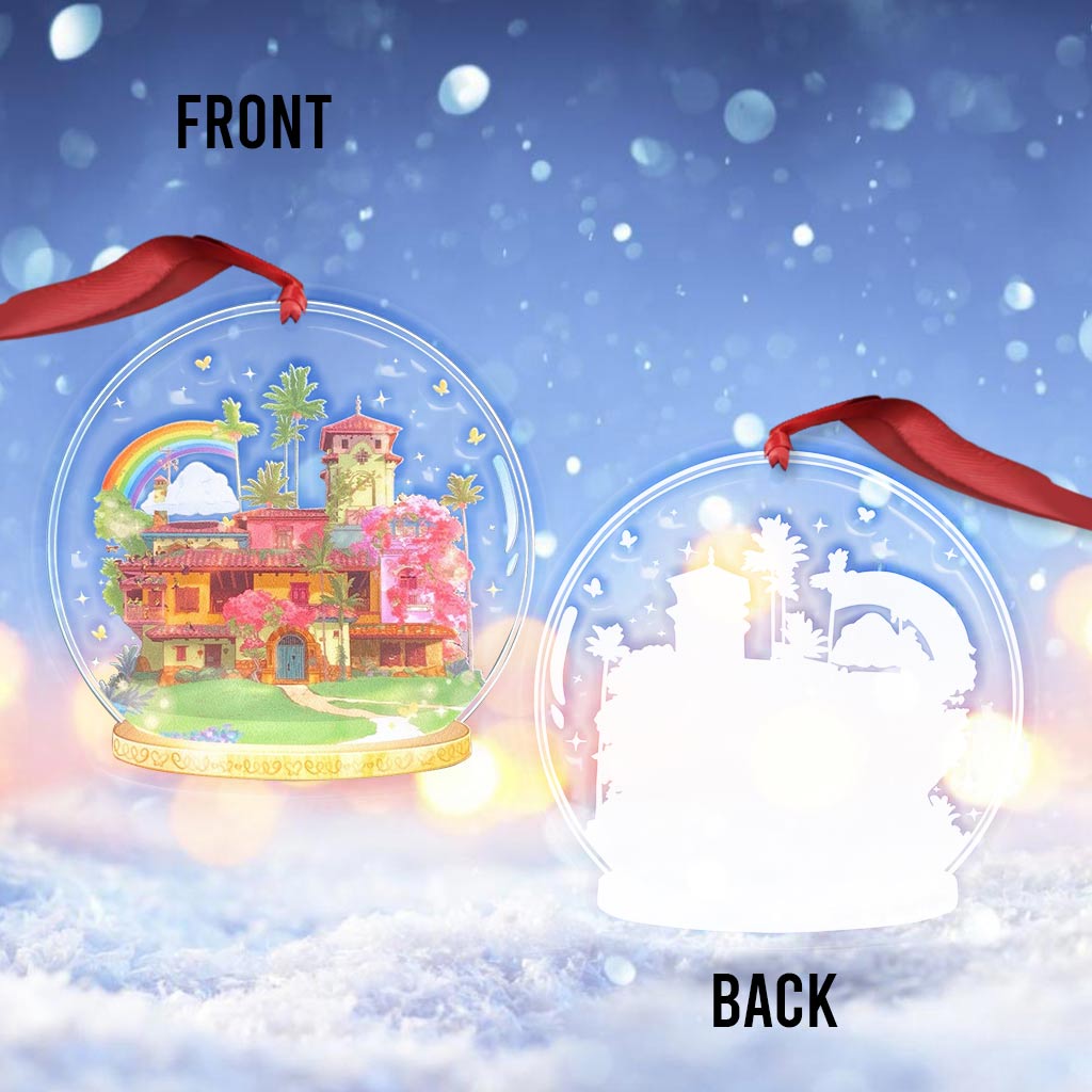 Madrigal Casita Terrarium - Christmas Mouse Transparent Ornament