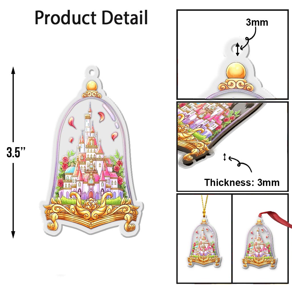 Beast’s Castle - Christmas Mouse Transparent Ornament