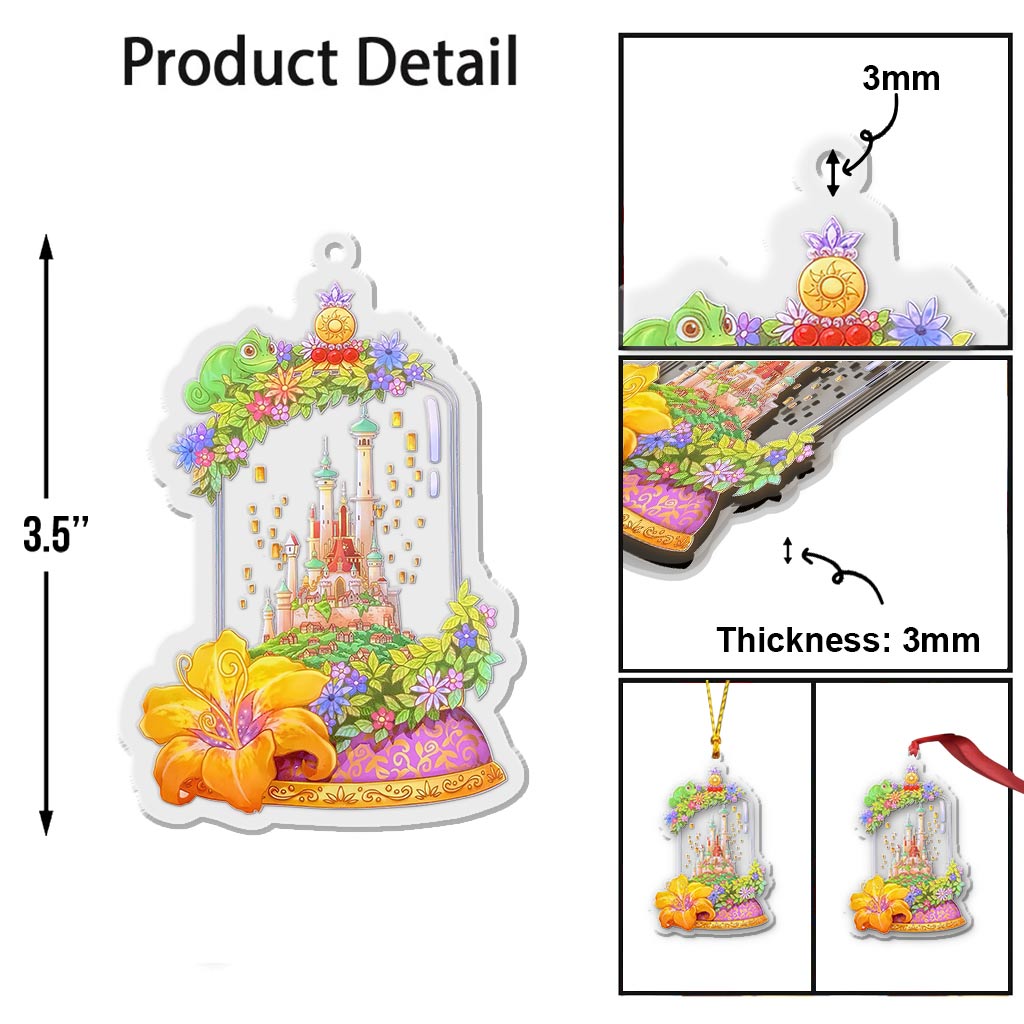 Tangled Kingdom Terrarium - Christmas Mouse Transparent Ornament