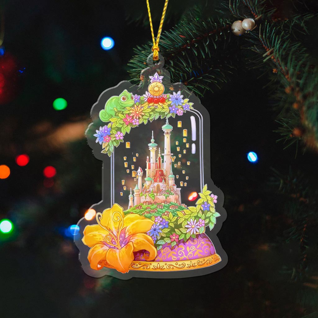 Tangled Kingdom Terrarium - Christmas Mouse Transparent Ornament