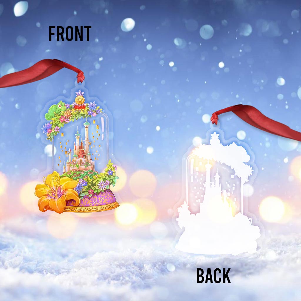 Tangled Kingdom Terrarium - Christmas Mouse Transparent Ornament