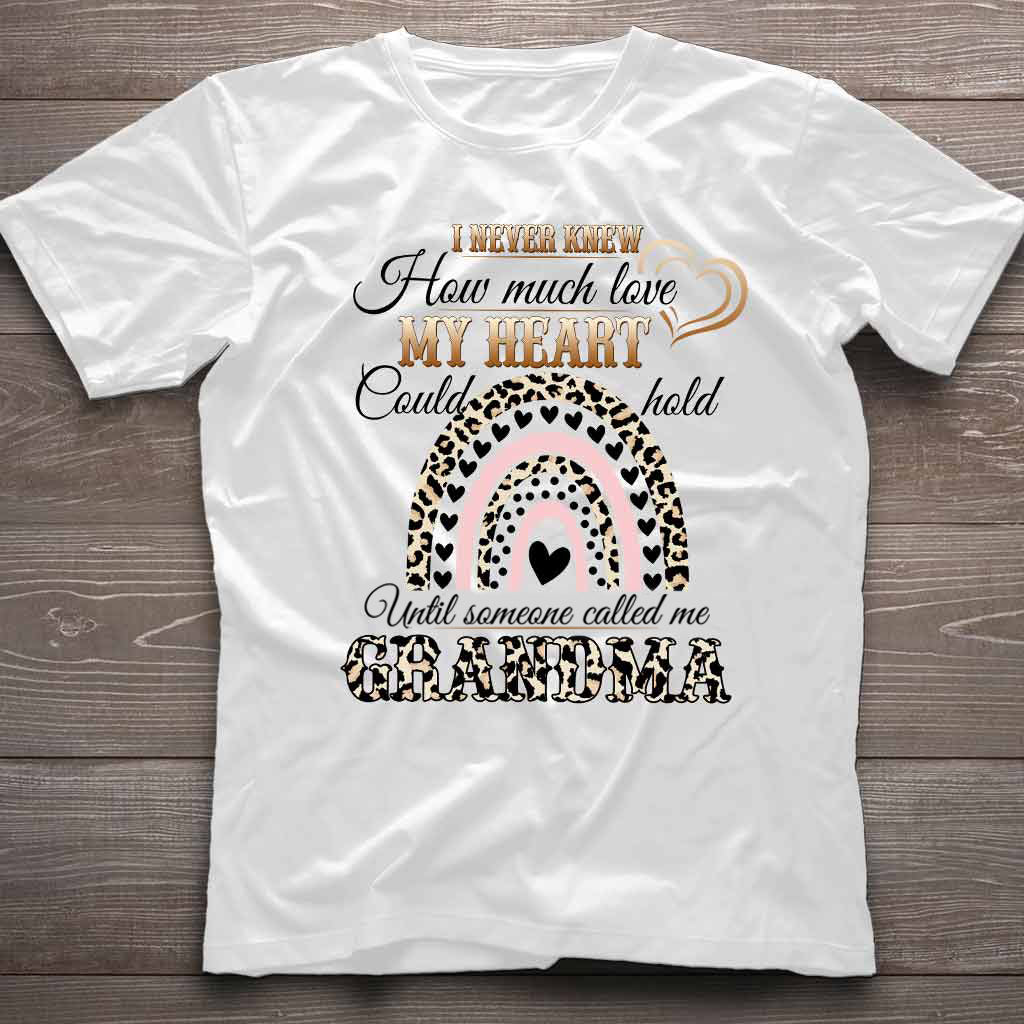 I Never Knew How Much Love My Heart - Personalized Mother's Day Grandma T-shirt and Hoodie