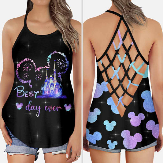 Best Day Ever - Mouse Cross Tank Top
