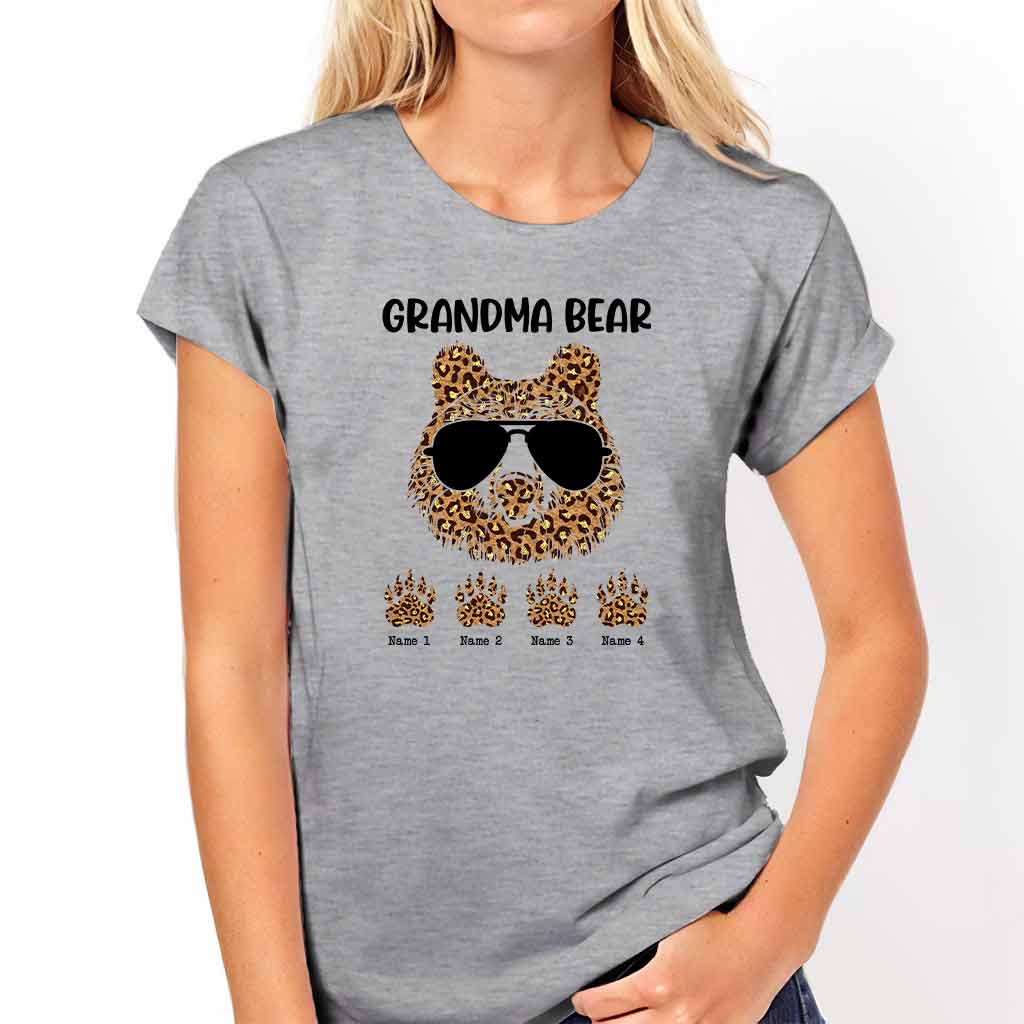 Grandma Bear - Personalized Grandma T-shirt and Hoodie