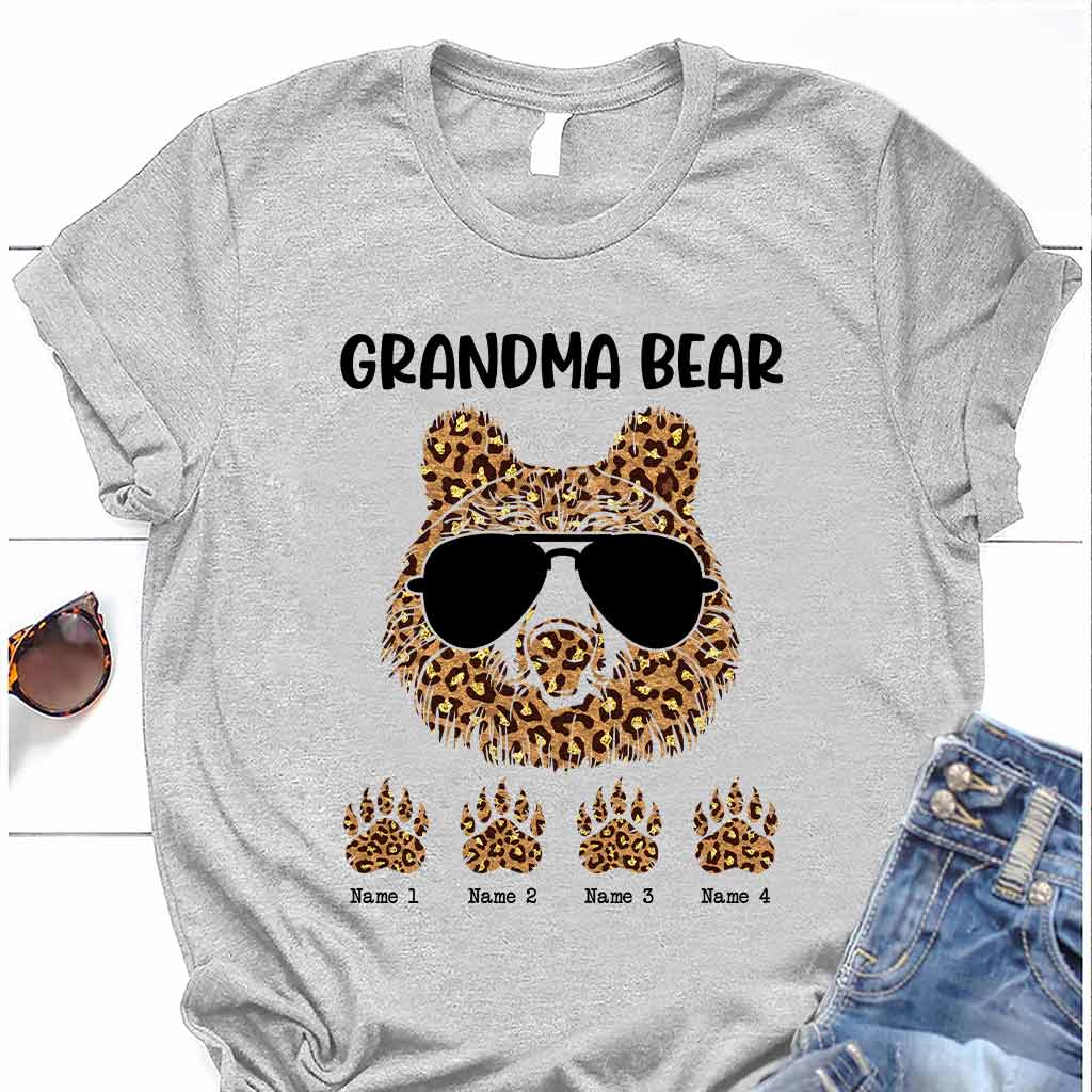 Grandma Bear - Personalized Grandma T-shirt and Hoodie
