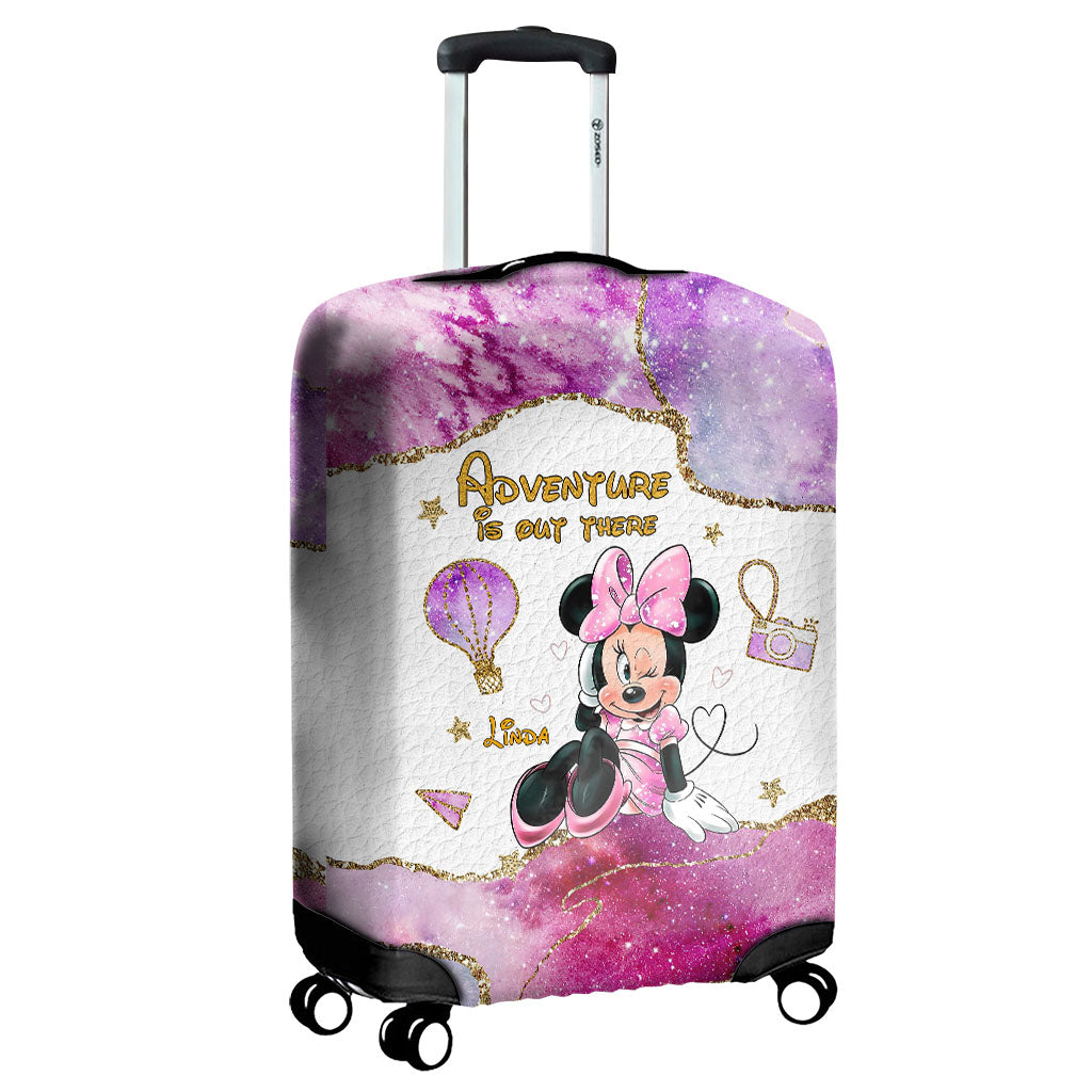 Adventure Is Out There - Personalized Mouse Luggage Cover