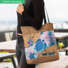 A Girl Who Loves Turtles - Personalized Turtle Tote Bag With 3D Pattern Print