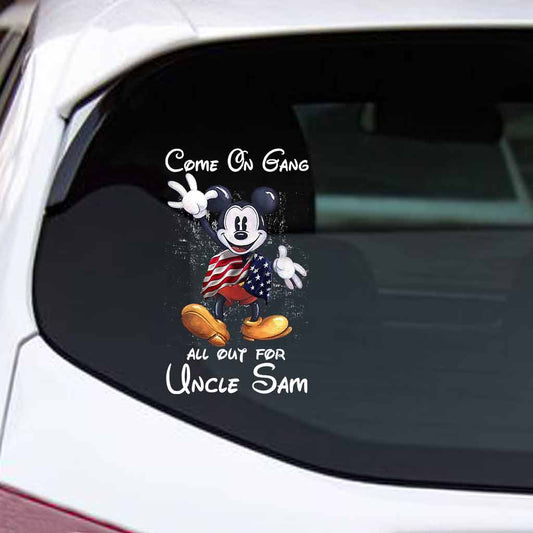 Come On Gang - Independence Day Mouse Decal Full