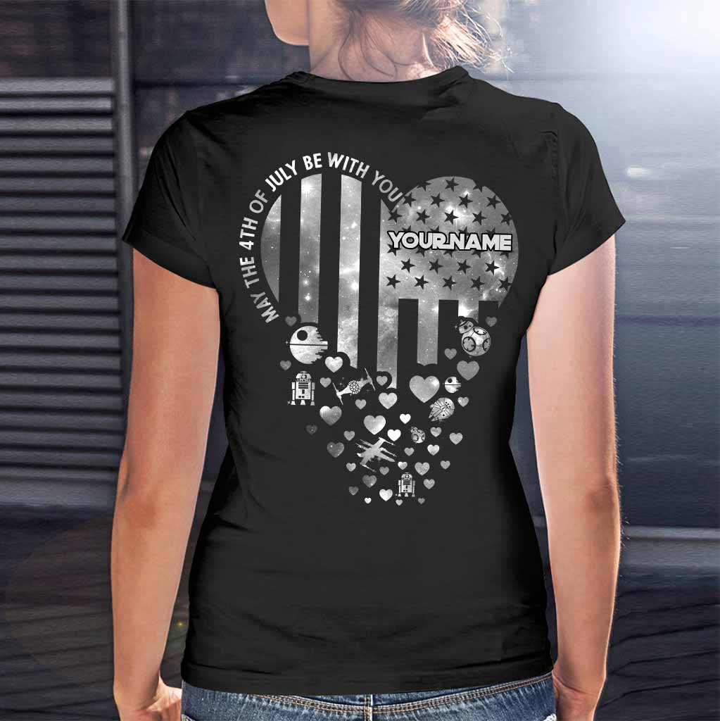 May The 4th Of July Be With You - Personalized Independence Day The Force T-shirt and Hoodie
