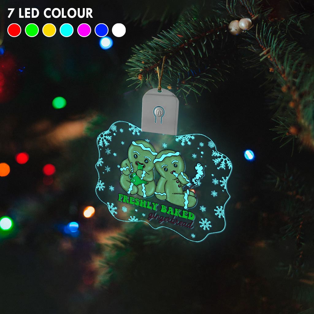 High Life - Christmas Weed Shaped Led Acrylic Ornament