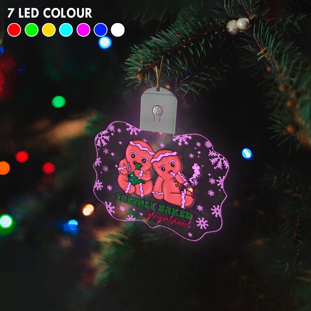 High Life - Christmas Weed Shaped Led Acrylic Ornament