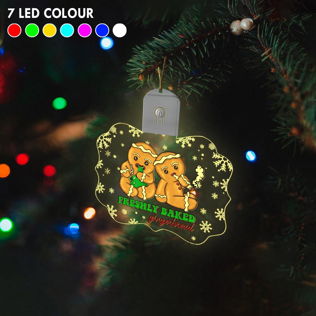 High Life - Christmas Weed Shaped Led Acrylic Ornament