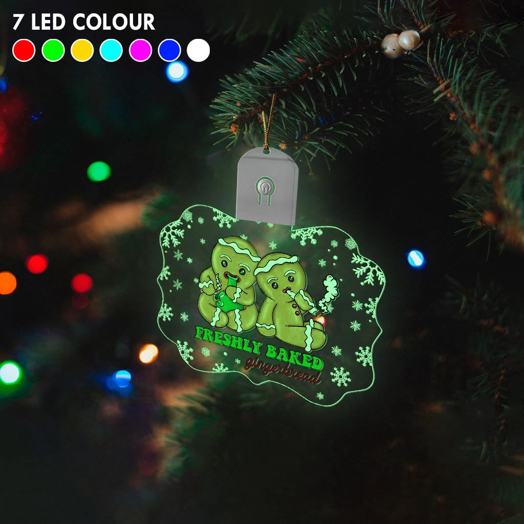 High Life - Christmas Weed Shaped Led Acrylic Ornament