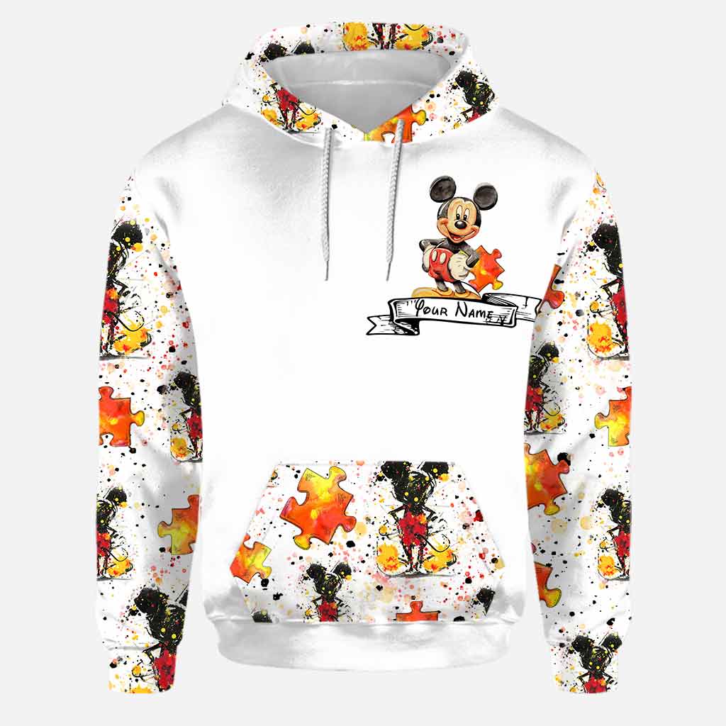It's Okay To Be Different - Personalized Autism Awareness Hoodie and Leggings