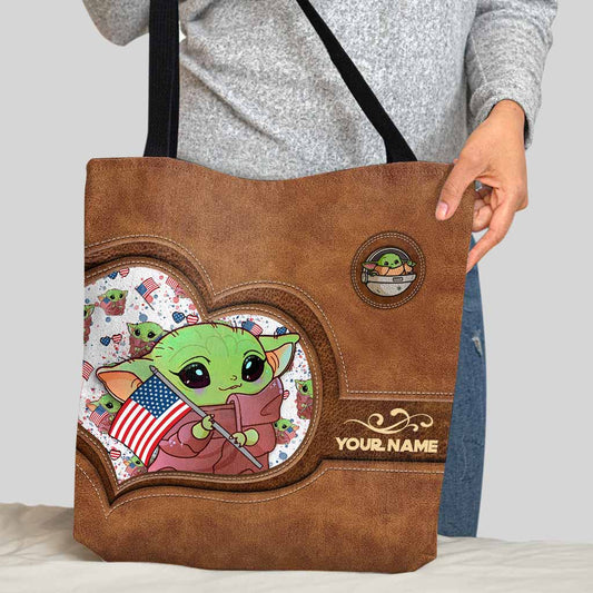 Too Cute I Am - Personalized Independence Day The Force Tote Bag