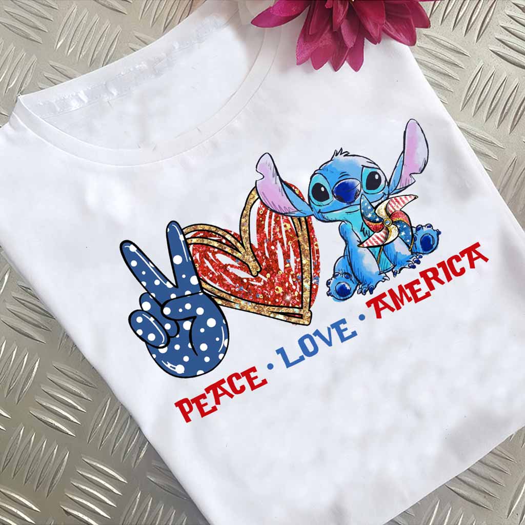 Peace Love - Independence Day Ohana T-shirt and Hoodie