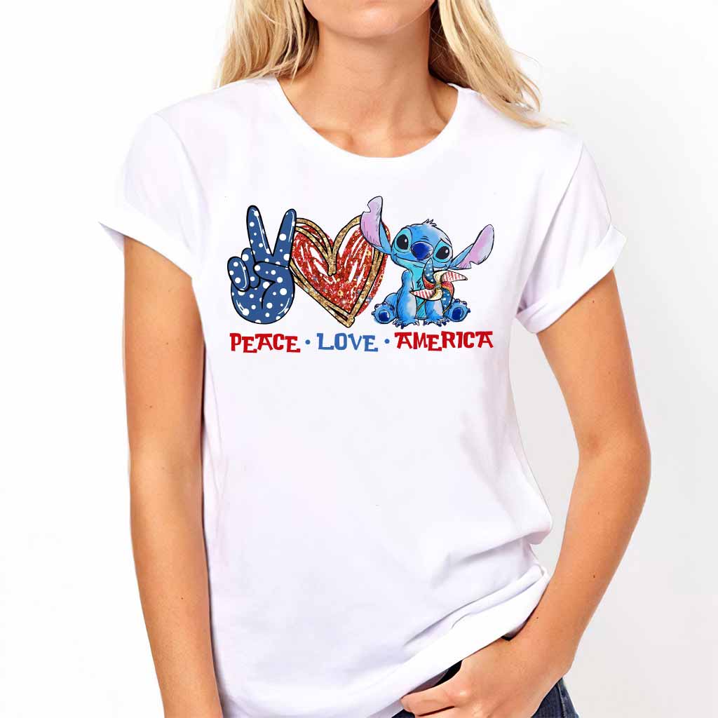 Peace Love - Independence Day Ohana T-shirt and Hoodie