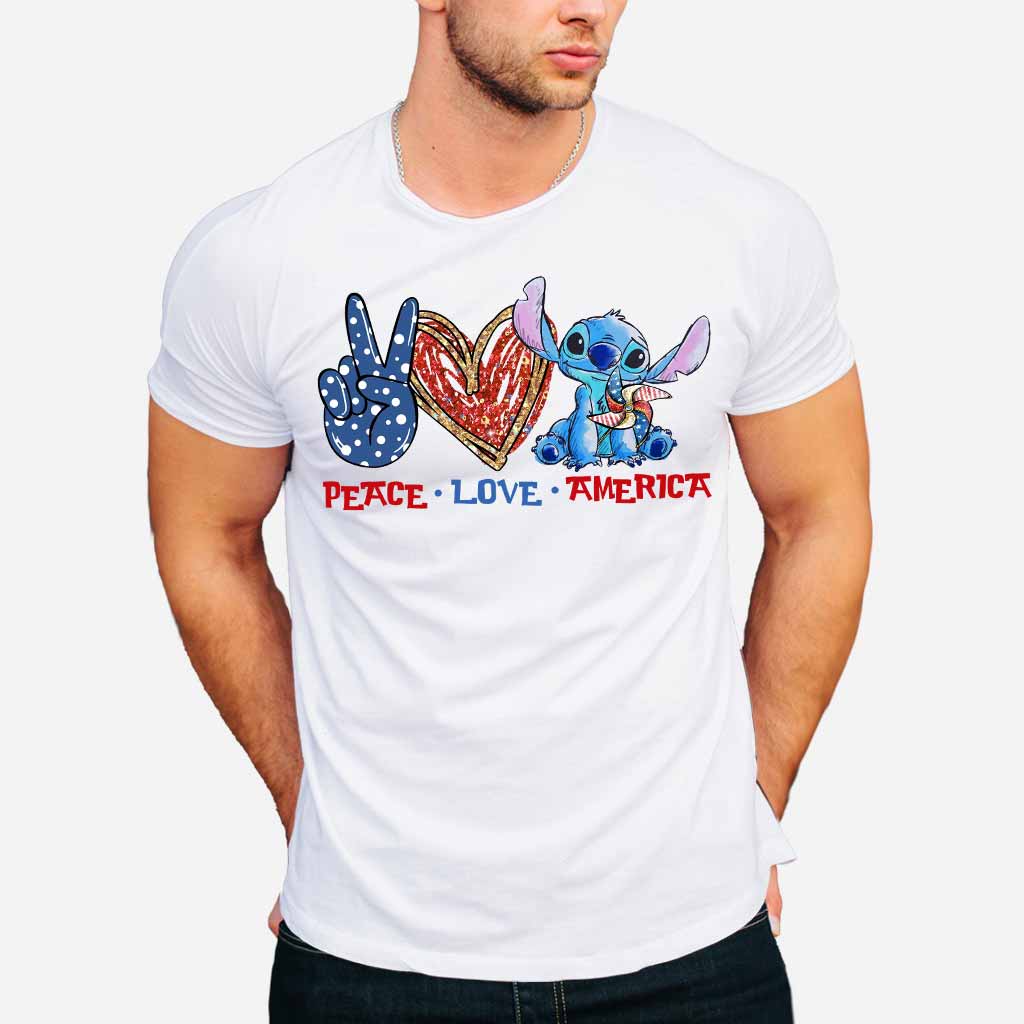 Peace Love - Independence Day Ohana T-shirt and Hoodie