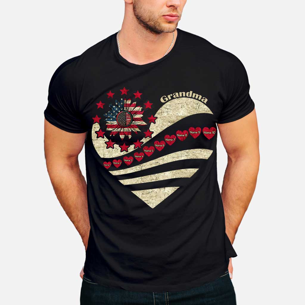 Grandma - Personalized Independence Day T-shirt and Hoodie