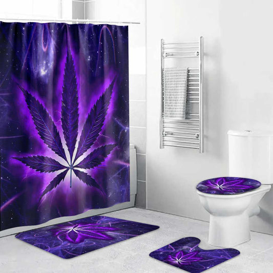 Get High - Weed Bathroom Curtain & Mats Set