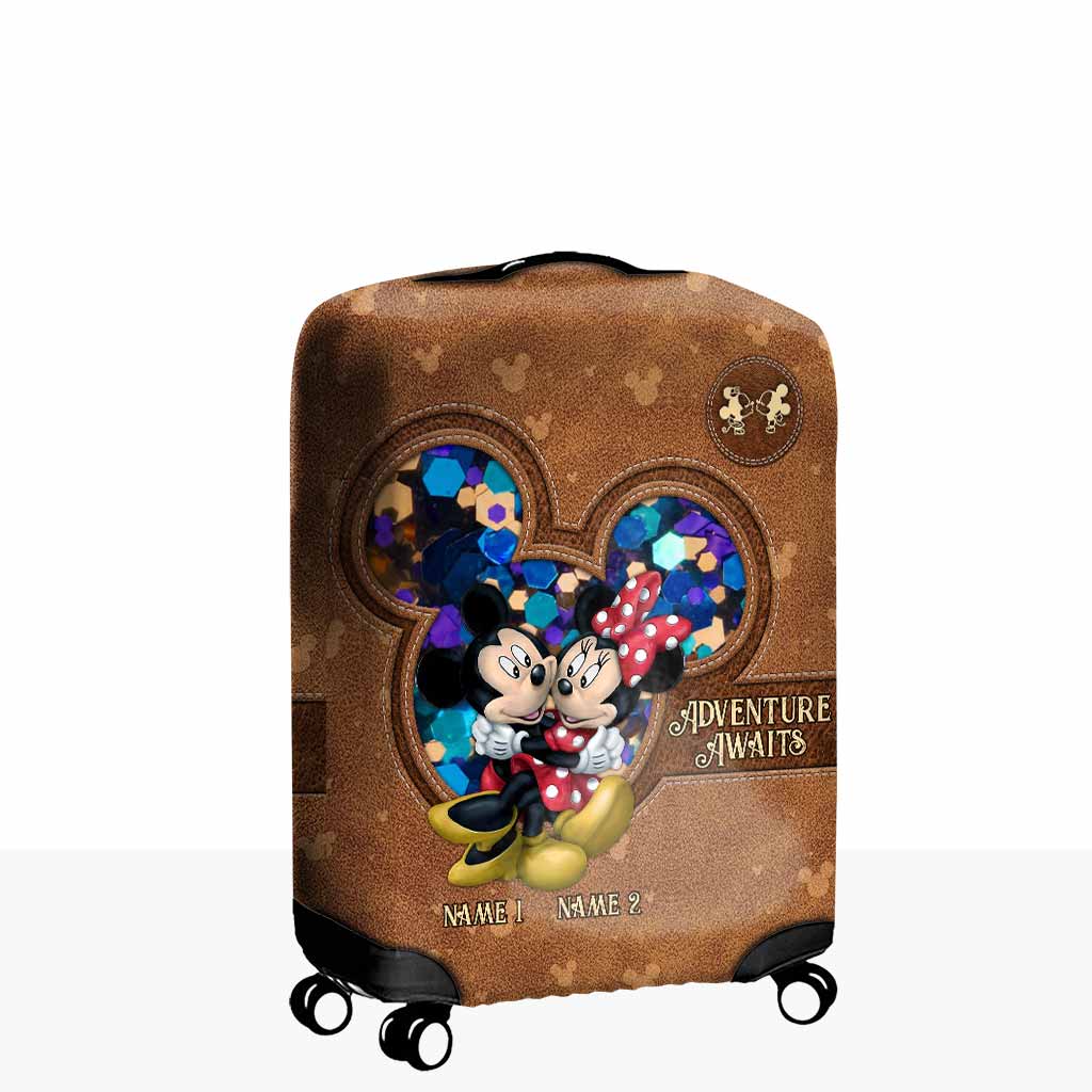 Adventure Awaits - Personalized Mouse Luggage Cover