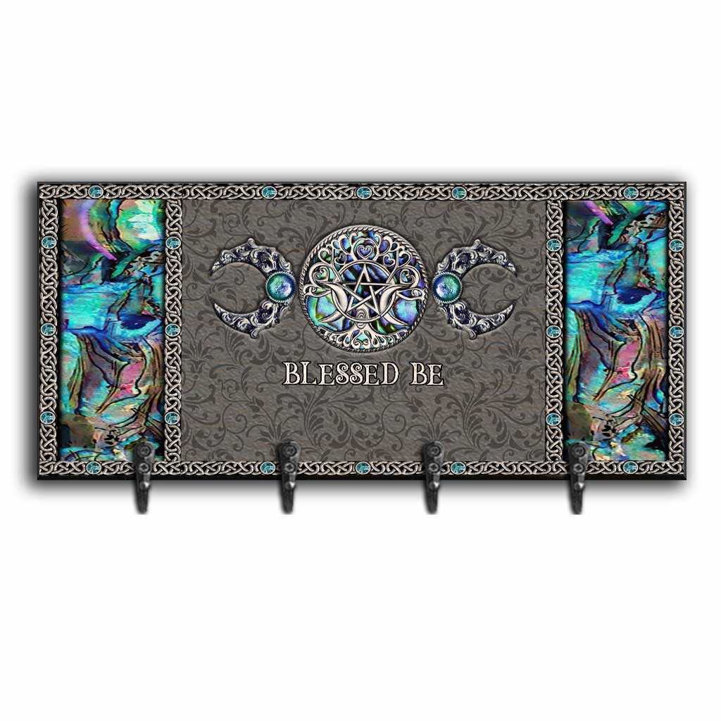 Witchy Vibes Triple Moon - Personalized Witch Key Rack