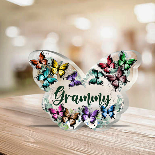 Grandma - Personalized Mother's Day Grandma Custom Shaped Acrylic Plaque