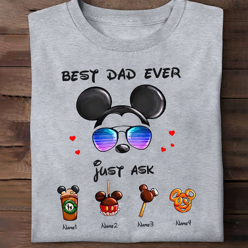 Best Dad Ever - Personalized Father's Day Mouse T-shirt and Hoodie