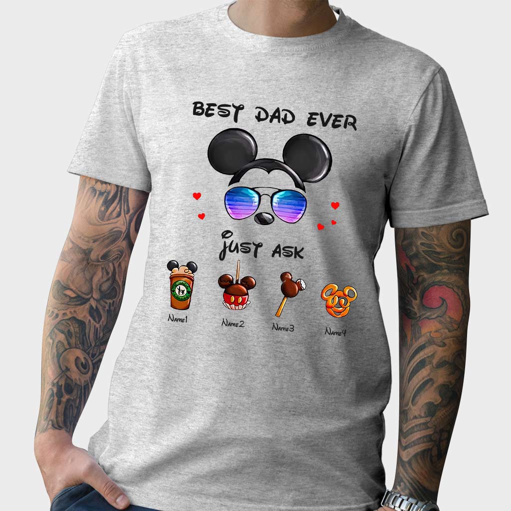 Best Dad Ever - Personalized Father's Day Mouse T-shirt and Hoodie
