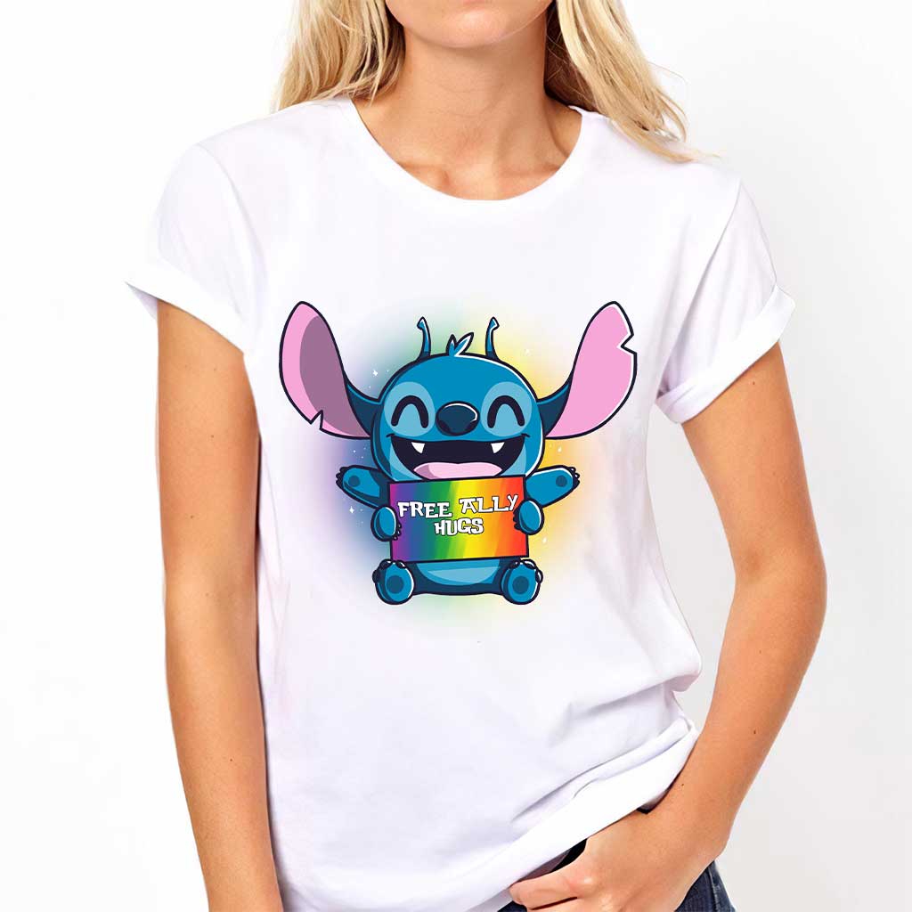 Free Ally Hugs - LGBT Support T-shirt and Hoodie