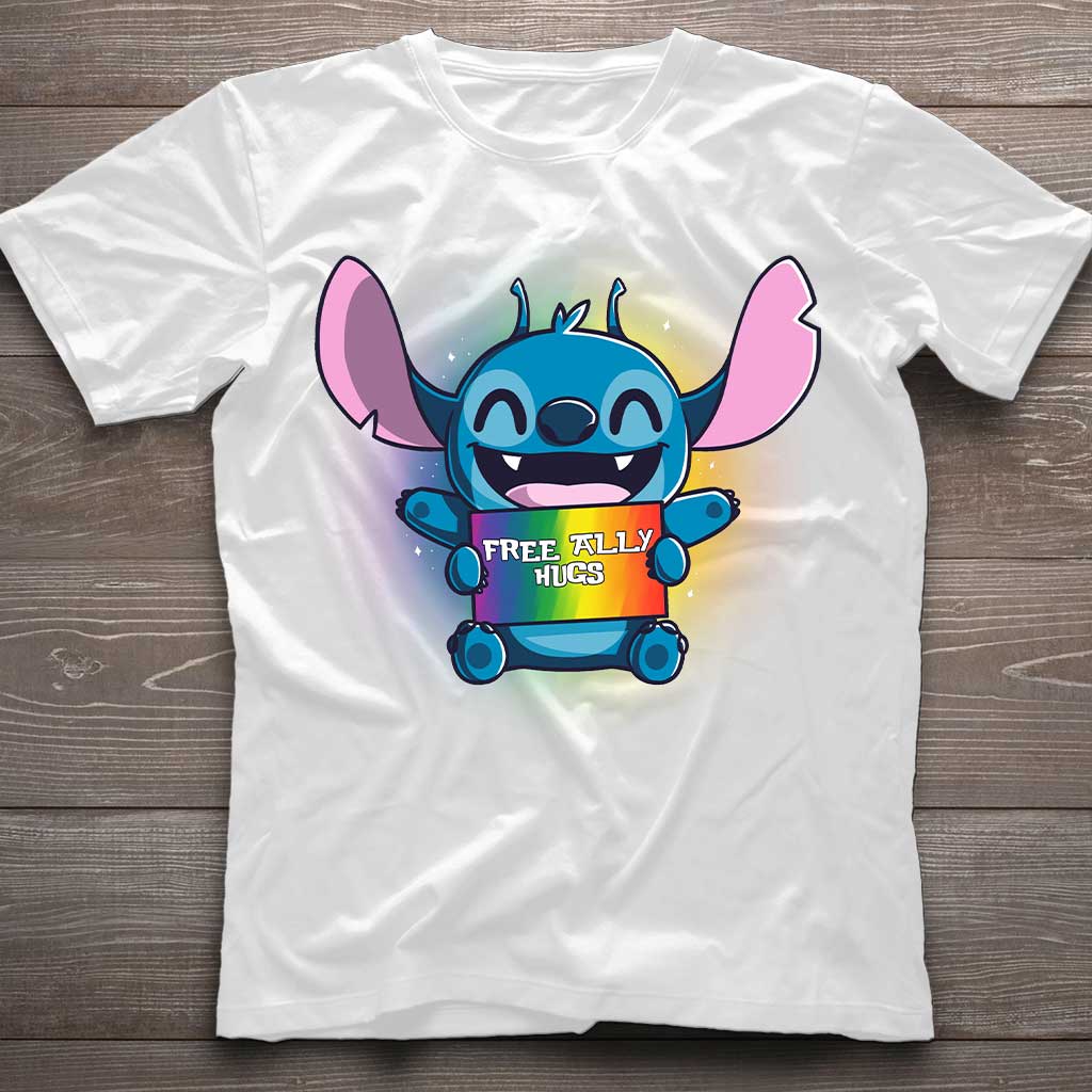 Free Ally Hugs - LGBT Support T-shirt and Hoodie