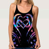 Love Needs No Words - Autism Awareness Cross Tank Top
