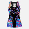 Love Needs No Words - Autism Awareness Leggings And Hollow Tank Top