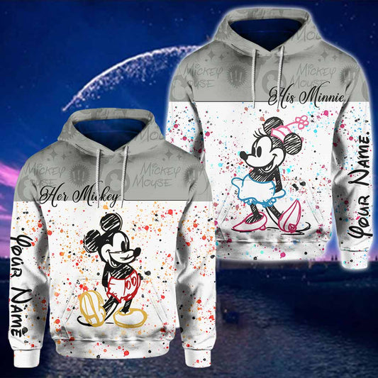 Magical Couple - Personalized Couple Mouse Hoodies