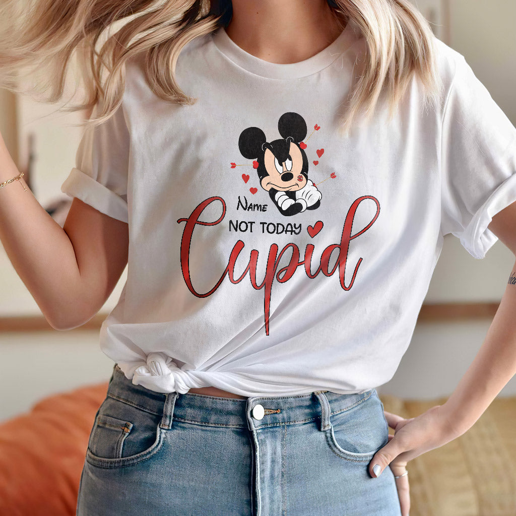 Not Today Cupid - Personalized Valentine Mouse T-shirt and Hoodie