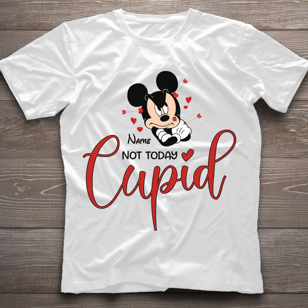 Not Today Cupid - Personalized Valentine Mouse T-shirt and Hoodie