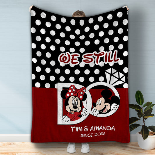 We Still Do - Personalized Couple Mouse Blanket